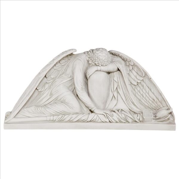 Design Toscano EU34895 24 Inch Weeping Angel Pediment