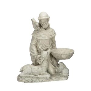 Design Toscano EU40076 17 Inch St Francis Feeding the Animals Statue