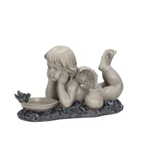 Design Toscano EU4034 18 Inch Summertime Reflections Cherub Statue