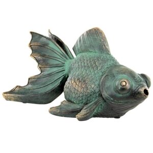 Design Toscano EU533068 11 1/2 Inch Butterfly Koi Piped Statue