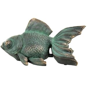 Design Toscano EU533068 11 1/2 Inch Butterfly Koi Piped Statue