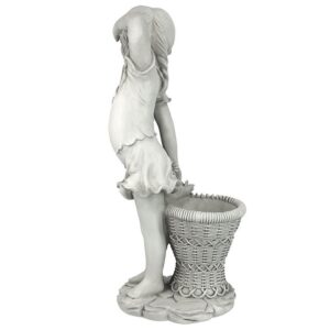 Design Toscano EU9294 10 Inch Frances the Flower Girl Statue