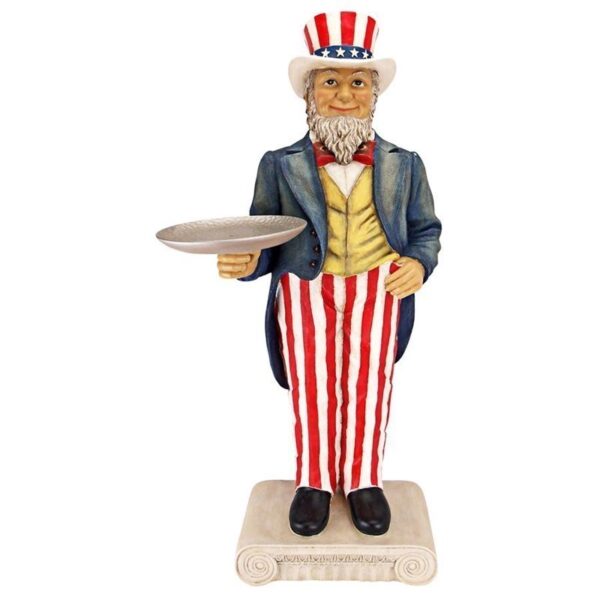 Design Toscano EU9341 14 1/2 Inch Uncle Sam Butler Table