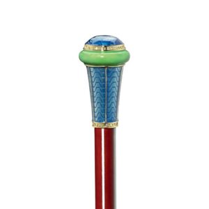 Design Toscano FH222 Imperial 2 Inch Peacocks Tail Faberge Walking Stick