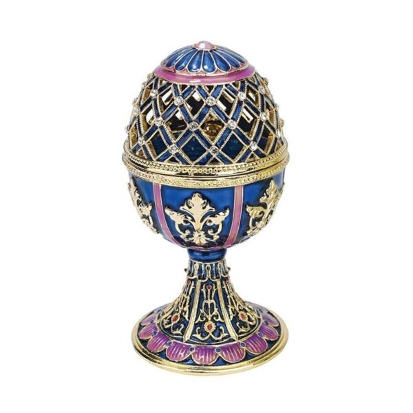 Design Toscano FH22651 3 Inch Bleue Trellis Egg