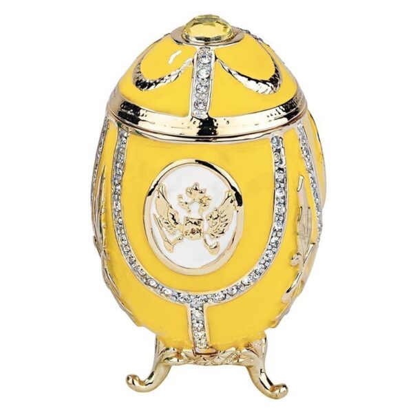 Design Toscano FH89339 2 Inch Russian Imperial Egg - Lemon Yellow