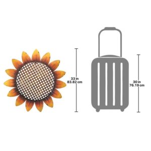 Design Toscano FU66999 33 Inch Van Grow Supersized Sunflower Frieze