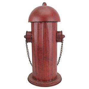 Design Toscano FU68858 9 Inch Medium Metal Replica Fire Hydrant