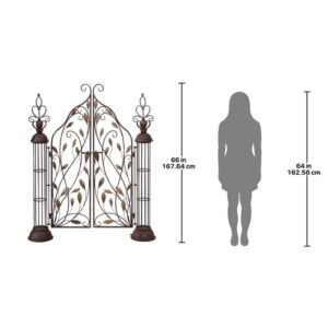 Design Toscano FU71435 54 Inch Princess Entryway Metal Garden Gate