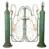 Design Toscano FU76162 52 Inch Swan Serenade Metal Garden Gate