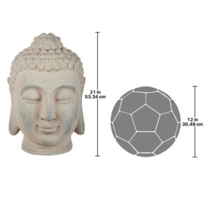 Design Toscano FU82264 14 Inch Spiritual Meditation Buddha Head Statue