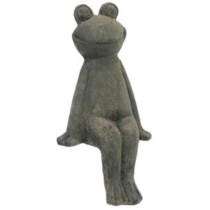 Design Toscano FU84536 9 Inch Take a Toad Off Sitting Frog Statue