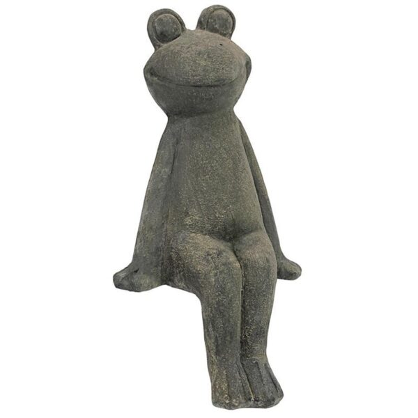 Design Toscano FU84536 9 Inch Take a Toad Off Sitting Frog Statue