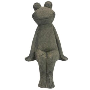 Design Toscano FU84536 9 Inch Take a Toad Off Sitting Frog Statue