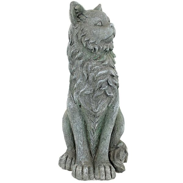 Design Toscano FU84643 12 Inch King Olav V Norwegian Forest Cat Statue