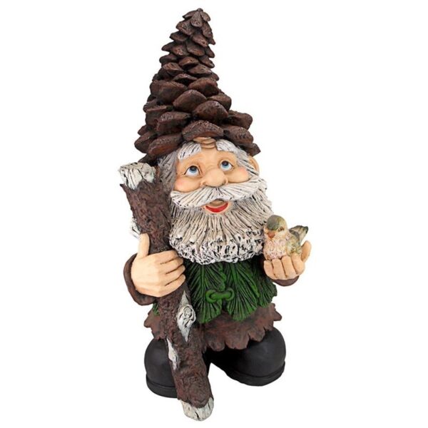 Design Toscano FU84845 14 1/2 Inch Pinecone Percy Woodland Gnome Statue