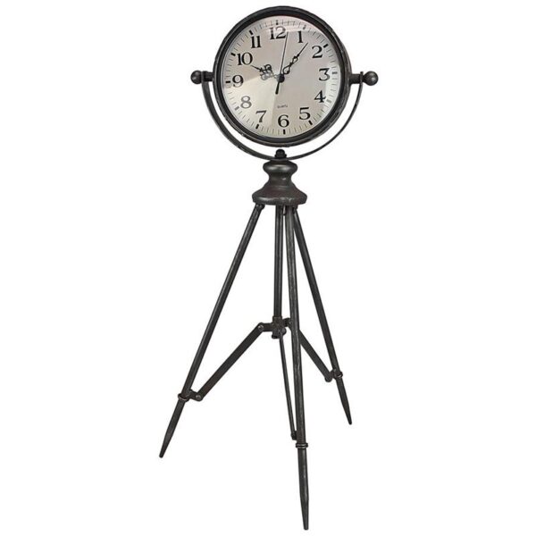 Design Toscano FU87958 10 Inch Verne Metal Tripod Tabletop Clock