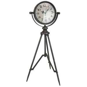 Design Toscano FU87958 10 Inch Verne Metal Tripod Tabletop Clock