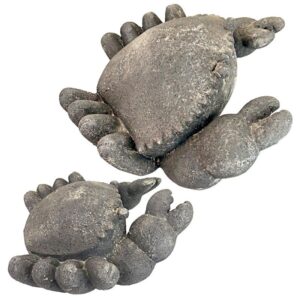 Design Toscano FU91348 13 1/2 Inch Cantankerous Stone Crab Statues, Set of Two