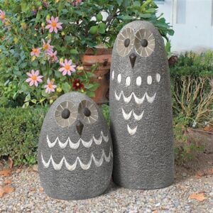 Design Toscano FU983199 Ogling Outdoor Owl Statues, Set of 2