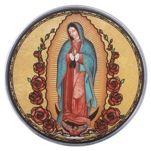 Design Toscano GM1023 6 1/2 Inch Our Lady of Guadalupe Art Glass