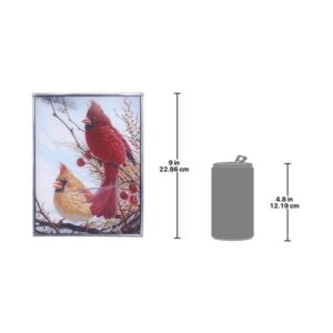 Design Toscano GM1055 7 Inch Windy Cardinals Art Glass