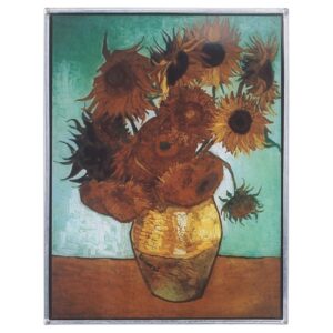 Design Toscano GM1100 7 Inch Van Goghs Sunflowers 1888 Art Glass