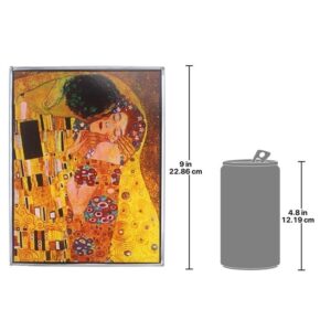 Design Toscano GM1105 7 Inch Klimt's the Kiss 1908 Art Glass