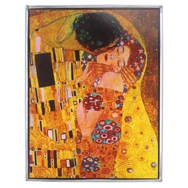 Design Toscano GM1105 7 Inch Klimt's the Kiss 1908 Art Glass