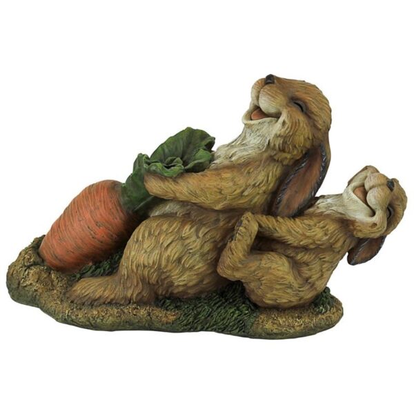 Design Toscano HF308426 12 1/2 Inch The Carrot Crew Rabbit Statue