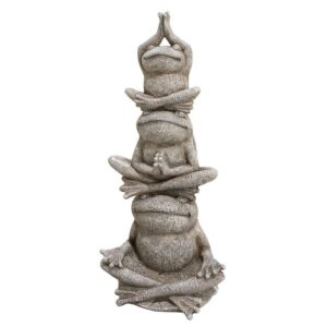 Design Toscano HF308971 10 Inch Tower of Frog Power Statue