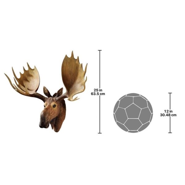 Design Toscano HF317292 27 Inch Alaskan Moose Trophy