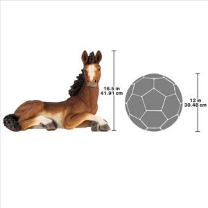 Design Toscano HT766360 22 Inch Relaxing Pony Horse Foal Statue