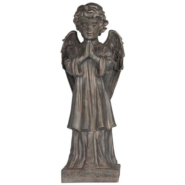 Design Toscano JE10114401 10 1/2 Inch Angels Message Statue - French Iron