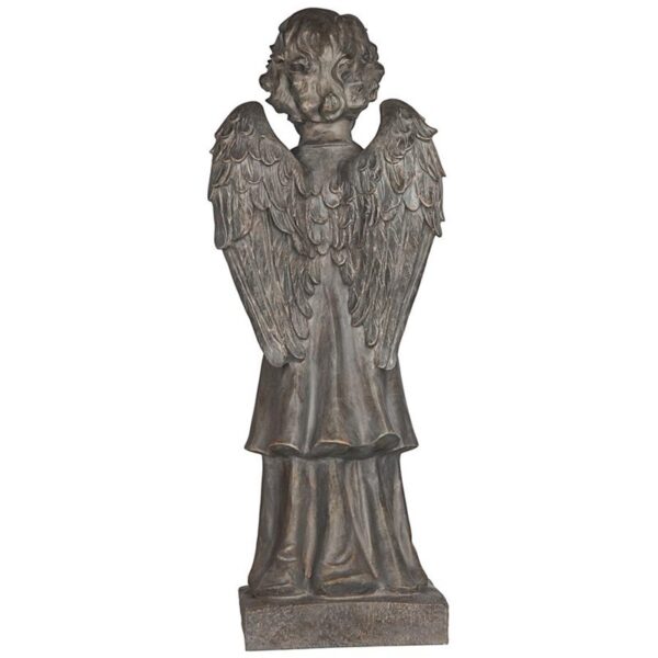 Design Toscano JE10114401 10 1/2 Inch Angels Message Statue - French Iron