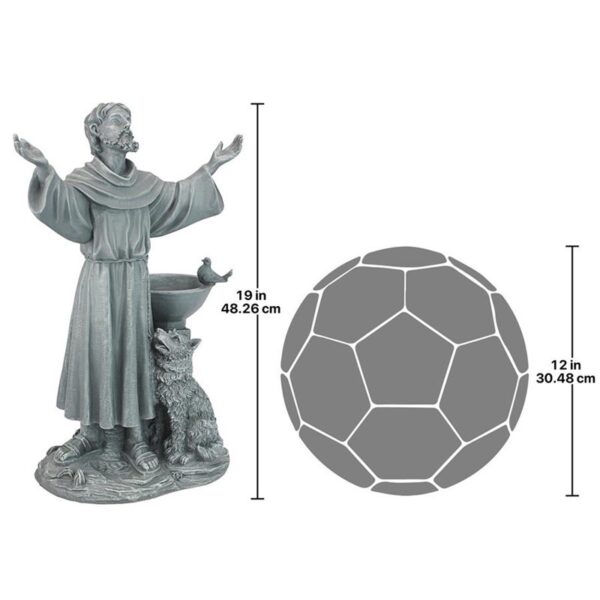 Design Toscano JE14106 12 Inch St Francis Garden Blessing Statue