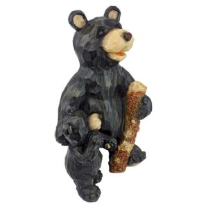 Design Toscano JE228500 9 1/2 Inch Forest Bear Pair - Black