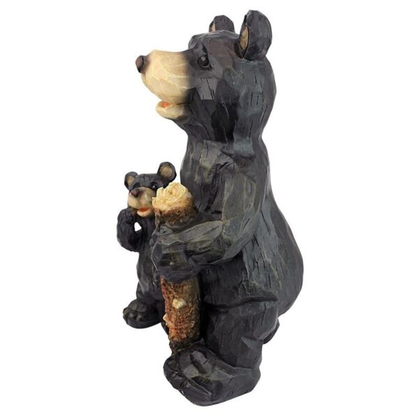 Design Toscano JE228500 9 1/2 Inch Forest Bear Pair - Black