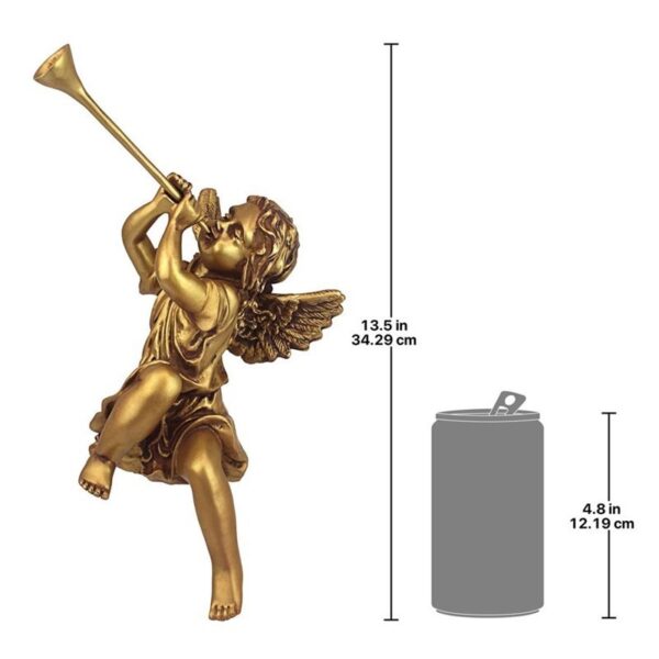 Design Toscano JE30802 7 Inch Trumpeting Girl Angel