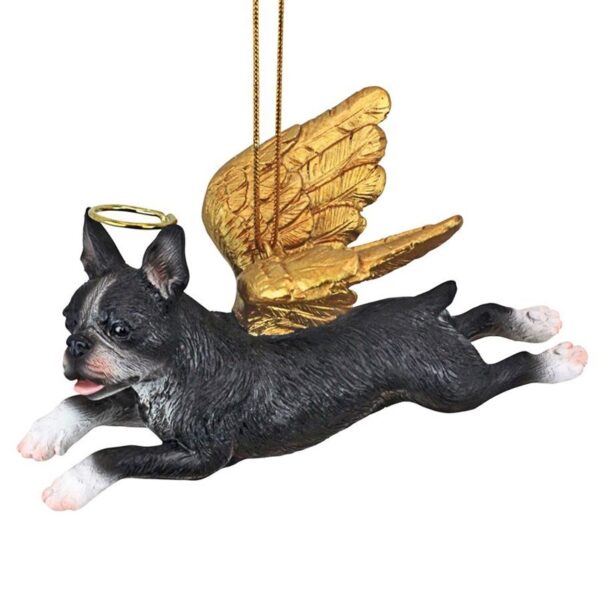 Design Toscano JH170716 4 Inch Angel Boston Terrier Ornament