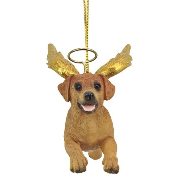 Design Toscano JH170721 4 Inch Angel Golden Retriever Ornament