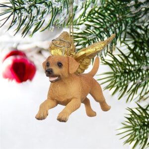 Design Toscano JH170721 4 Inch Angel Golden Retriever Ornament