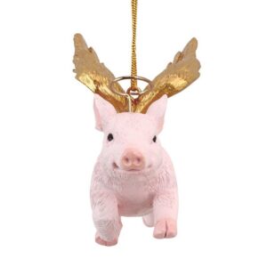 Design Toscano JH170739 4 Inch Hog Heaven Flying Pig Angel Christmas Ornament