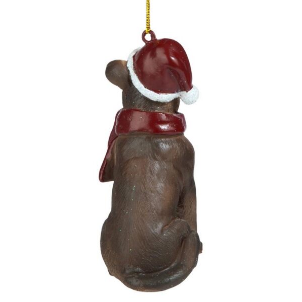 Design Toscano JH576312 2 1/2 Inch Pitbull Holiday Dog Ornament Sculpture