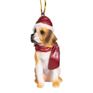 Design Toscano JH576327 2 1/2 Inch Beagle Holiday Dog Ornament Sculpture