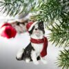 Design Toscano JH576341 2 1/2 Inch Border Collie Holiday Dog Ornament Sculpture