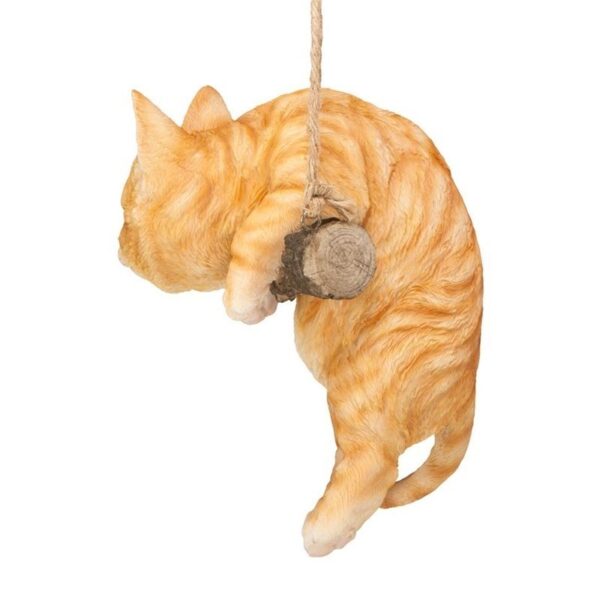 Design Toscano JQ108049 5 1/2 Inch Tabby Cat Hanging - Orange