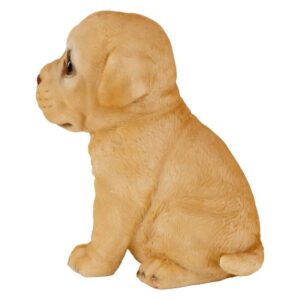 Design Toscano JQ110869 4 Inch Lab Puppy Partner Statue - Yellow