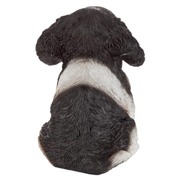 Design Toscano JQ11206 5 1/2 Inch Cavalier Puppy Partner - Black and White