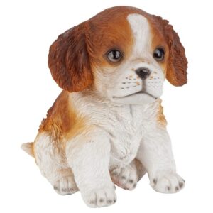 Design Toscano JQ112069 4 1/2 Inch Cavalier Puppy Partner - Red and White